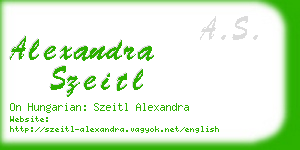 alexandra szeitl business card